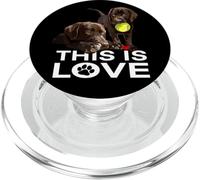 Chocolate Lab This Is Love The Lab Padre The Lab Madre PopSockets PopGrip per MagSafe