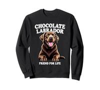 Chocolate Labrador Lover «Friend for Life» Chocolate Lab Felpa