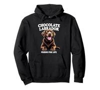 Chocolate Labrador Lover «Friend for Life» Chocolate Lab Felpa con Cappuccio