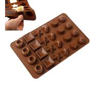Chocolate Mold - Silicone, 24-Cavity Baking Mould Non-Stick Dessert Tray | Flexible And Easy-Release Candy Maker, Cake Decor Mold For Chocolates, Puddings, Jelly, Fudge, Pastries