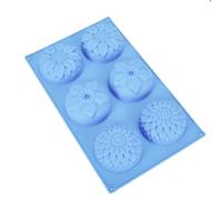 Chocolate Molds - Chocolate Molds Silicone - 6-Cavity Silicone Baking Mould | Silicone Molds Flower Shape Resin Decorations, Gypsum Crafts, Cioccolato, Cake, Mousse