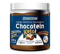 CHOCOTEIN® KETO - Crema Proteica Spalmabile al gusto Cacao-Nocciola | Alto contenuto proteico | Low Carb | High fiber | Senza maltitolo