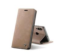 Chocoyi Custodia per Huawei P20 Lite Flip Caso in PU Pelle Premium Portafoglio Custodia,Supporto Stand,Chiusura Magnetica-Marrone