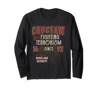 Choctaw combatte Il terrorismo dal 1492 Nativi Americani Maglia a Manica