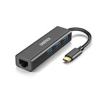 Choetech HUB-U02 Adattatore 4 in 1 da USB-C a RJ45 Hub Ethernet e multiporta