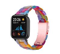 Chofit Cinturini compatibili con Amazfit GTS 4 Mini/GTS 2 Mini Strap, 20 mm Resina Sostituzione Cinturino Cinturino Leggero Accessori per Bip 3 Pro/Bip 3/GTS 3/GTS 2 Mini/GTS 2e/GTS 2 (arcobaleno)