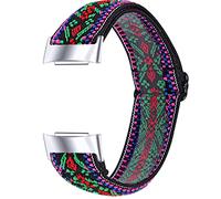 Chofit Cinturino compatibile con cinturino Fitbit Charge 5 in nylon intrecciato impermeabile per tracker di attività Charge 5, 16, Classico