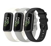 Chofit Cinturino Compatibile con Fitbit Inspire 3 - Set di 3 braccialetti sportivi in silicone morbido sostitutivo, bracciale da polso per il tracker di attività Inspire 3, Small, Silicone