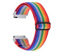 Chofit - Cinturino compatibile con Garmin Venu Sq/Amazfit Bip U Pro/Amazfit GTS 2e/Samsung Galaxy Watch 3 41 mm, elastico in nylon intrecciato motivo floreale cinturino di ricambio 20 mm sport (#8)