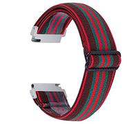 Chofit Cinturino compatibile con Garmin Venu Sq/Amazfit Bip U Pro/GTS 2e/Samsung Galaxy Watch 3 41 mm, cinturino elastico in nylon intrecciato motivo floreale cinturino di ricambio 20 mm sport (#6)