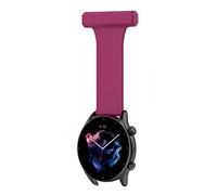 Chofit Cinturino da infermiera compatibile con Garmin Venu 3 45 mm/Venu 2 45 mm/Vivoactive 4, cinturino in morbido silicone con spilla da 22 mm per Darth Vader/Forerunner 265 255, One Size, Silicone
