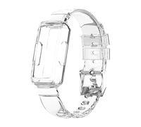 Chofit Cinturino di ricambio compatibile con Fitbit Luxe/Ace 3/Ace 2/Inspire 2/Inspire HR/Inspire Strap in plastica TPU trasparente (bianco)