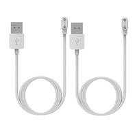 Chofit Confezione da 2 caricabatterie compatibili con Livall BH60SE/BH51T/BH51M/BH50T/BH50M/BH62/MT1, cavo di ricarica magnetico USB per casco da bici intelligente (bianco, 60 mm)