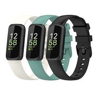 Chofit Confezione da 3 cinturini compatibili con Fitbit Inspire 3, cinturini di ricambio in morbido silicone sportivo per Inspire 3 Activity Tracker, Small, Silicone