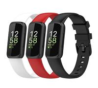 Chofit Confezione da 3 cinturini compatibili con Fitbit Inspire 3, cinturini di ricambio in morbido silicone sportivo per Inspire 3 Activity Tracker, Small