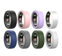 Chofit Confezione da 8 anelli compatibili per Oura Ring Gen 4/3/Samsung Galaxy Ring Protector, custodia protettiva in silicone antigraffio custodia protettiva elastica, S/M (M (10/11/12/13))