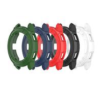 Chofit Cover di protezione compatibile con Samsung Galaxy Watch 4 Classic 42 mm 46 mm, custodia di protezione in TPU con anello adesivo per Galaxy Watch 4 Classic (42 mm, 5 colori)