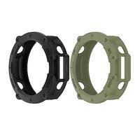 Chofit Custodie compatibili con Amazfit T-Rex Ultra Case, TPU Protettiva Sport Custodie Cover Protettiva Shell Accessori per T-Rex Ultra Smartwatch (nero + verde)