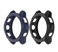 Chofit Custodie compatibili con Garmin Epix Pro Gen 2 51 mm/Fenix 7X Pro, custodie protettive in TPU per Fenix 7X/Epix Gen 2 51 mm (nero + blu)