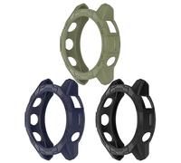 Chofit Custodie compatibili con orologio Garmin Fenix 7X Pro ed Epix Pro Gen2 da 51 mm (guscio protettivo in TPU - nero+blu+verde)