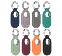 Chofit Custodie compatibili con Samsung Galaxy SmartTag 2, custodia protettiva in morbido silicone portachiavi anti-smarrimento, accessori per SmartTag2, confezione da 8