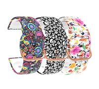 Chofit Popglory P22 - Set di 3 braccialetti in silicone morbido a sgancio rapido, per smart watch Popglory P22