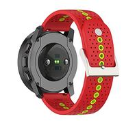 Chofit Suunto 9 Peak, cinturino sportivo in silicone morbido, cinturino da 22 mm con fori colorati, accessori per orologio Suunto 9 Peak Smart Watch