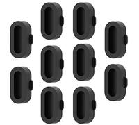 Chofit Tappi tappi compatibili con Garmin Forerunner 965 265 265S/Venu Sq 2/Venu2 Plus/Fenix 7/epix2/Bounce/Instinct Crossover, tappi antipolvere in silicone (nero)