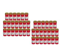 Choice - Bruciatore per Tomba n. 3, con Coperchio, Colore Rosso, 40er Pack