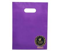 Choice Marts 100 sacchetti viola per piccole imprese da 1,5 mm, 22,9 x 30,5 cm, extra spessi, lucidi e per la spesa, viola