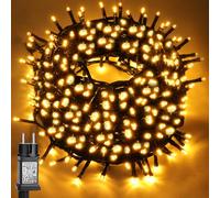 CHOIGN Catena Luminosa Esterno 50M 500 LEDs, Impermeabile 8 Modalità LED Luci da Presa, Luci Natale Luci Albero di Natale Esterno Interno, Luci Giardino per Natale, Festa, Regali, Partito, Casa