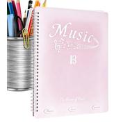 Choir Music Folder A4 10s,-Page Document Binders with Clear Sleeves | Choir Music Binder for Office School Work Home Desk Table Counter Pocket Backpack Journal Planner