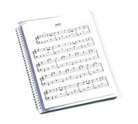 Choir Music Folder A4 10s,-Page Document Binders with Clear Sleeves | Choir Music Binder for Office School Work Home Desk Table Counter Pocket Backpack Journal Planner