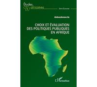 Choix et évaluation des politiques publiques en Afrique
