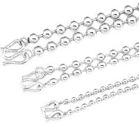 Choker Multi-Sizes pernozzo, longo per stackare o Indossare in solitudine, per Uomini, Donne, Bambini e Ragazze S99 Brillante