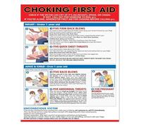 Choking First Aid Poster Emergency Response Guide Heimlich Maneuver CPR Instructions Minimalist Safety Wall Art For Workplace Restaurant School Decor(Framed,12x18inch(30x45cm))