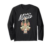 Cholula Crafted in Mexico Bottle Illustration Hot Sauce Maglia a Manica