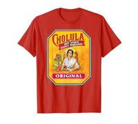 Cholula Hot Sauce Bottle Lable Casual Costume Foodies Maglietta