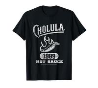 Cholula Vintage Varsity Pepper Since 1989 Hot Sauce Maglietta