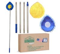 CHOMP - Pulitore da parete con manico lungo, pareti pulite in 5 minuti, estensibile, per parete, soffitto, polvere, lavaggio a umido e panno in microfibra lavabile