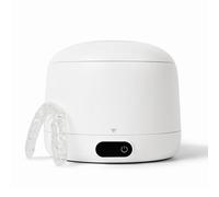 Chomper Labs: The Sonic Cleaner Pro - Pulitore ad ultrasuoni e UV - 45 kHz serbatoio rimovibile per allineatori, guardie notturne, paradenti, protesi, 4 modalità di pulizia (bianco lunare)