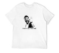 CHONG NA DUO Eddie Murphy Party all The Time 80S Beverly Hills Cop Parody Mens Cotton Tshirt Size M