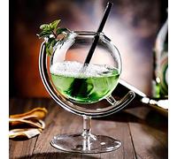 chongjian Bicchiere da cocktail creativo - Bicchiere Hurricane da 330 ml per bere Manhattan, Martini e vino, design moderno ed elegante per feste in vetro