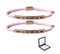 ChongKuan Confezione da 2 braccialetti Dont Let The Hard Days Win Don T Don't Lass Die Hard Days non vincono braccialetti ispiratori motivazionali, Eine Grösse, 1, 1