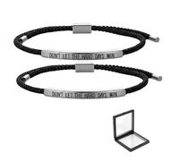 ChongKuan Confezione da 2 braccialetti Dont Let The Hard Days Win Don T Don't Lass Die Hard Days non vincono braccialetti ispiratori motivazionali, Eine Grösse, 1, 1