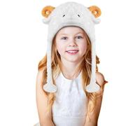 CHONGQILAO Bonnet Animaux Chapeau en Peluche, Drôle en Peluche Chapeau Fantaisie, Bonnet d'hiver Chaud pour Enfants et Adultes, Chapeaux d'animaux pour Noël, Anniversaire, Cosplay, Halloween Cadeau