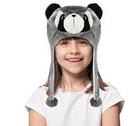 CHONGQILAO Bonnet Animaux Chapeau en Peluche, Drôle en Peluche Chapeau Fantaisie, Bonnet d'hiver Chaud pour Enfants et Adultes, Chapeaux d'animaux pour Noël, Anniversaire, Cosplay, Halloween Cadeau