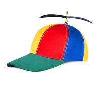 CHONGQILAO Cappello a Elica Colorato, Elicottero Cappello da Baseball per Adulti, Cappellino con Elica, Divertente Cappello Festa, Misura Regolabile, per Feste Carnevali Sagre e Feste in Maschera