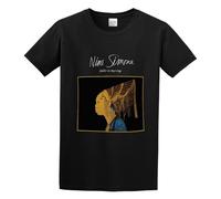 CHONGSUIXIN Nina Simone Fodder On My Wings Mens Cotton Tshirt Size XXL