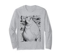 Chonkers The Massive 2000-Pound Sea Lion Ink Sketch Maglia a Manica